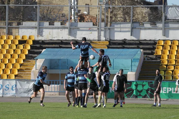 Odessa Ukraine April 2018 International Match European Rugby Championship Politechnik — Stock Photo, Image