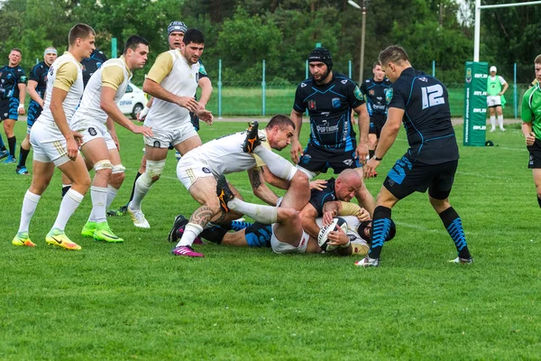 Krasnodar Rusia Mayo 2018 Campeonato Ruso Rugby Entre Hombres Kuban — Foto de Stock