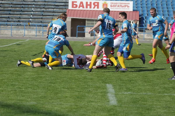 Odessa Ukraina Kwietnia 2018 Międzynarodowej Rugby Mecz Credo Odessa White — Zdjęcie stockowe