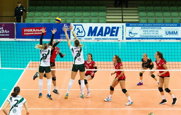 Odessa Ukraine September 2017 2018 Cev Volleyball Cup Women Played — Stock Photo, Image