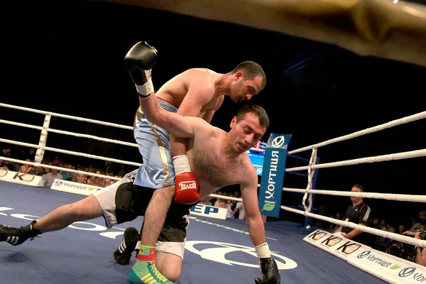 Odessa Ukraine May 2014 Boxing Ring Agali Alyshov Azerbadzhan Nikolos — Stock Photo, Image