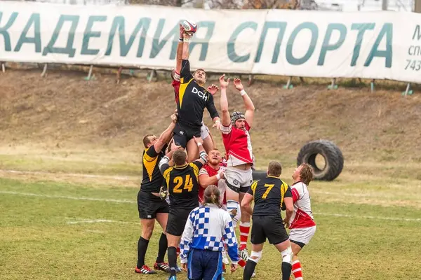 Odessa Ukraine November 2015 Ukrainian Cup Rugby Credo Odessa Olympic — Stock Photo, Image