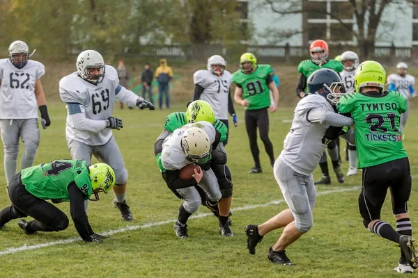 Odessa Ucrânia Novembro 2015 Copa Ucrânia Sobre Piratos Futebol Americano — Fotografia de Stock