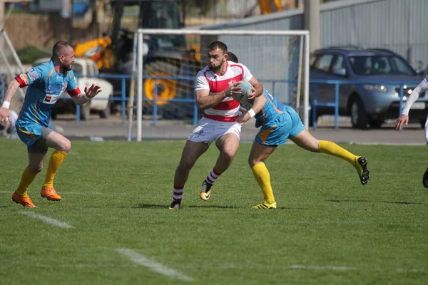 Odessa Ukraine April 2018 Internationales Rugbyspiel Credo Odessa Und Weiße — Stockfoto