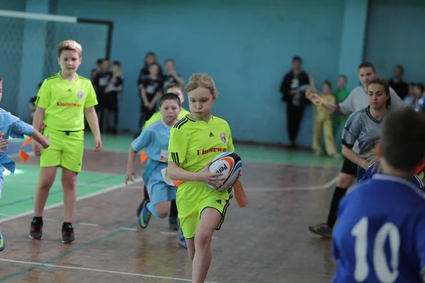 Odessa Ucrania Abril 2017 Liga Rugby Odessa Partido Escuela Deportes — Foto de Stock