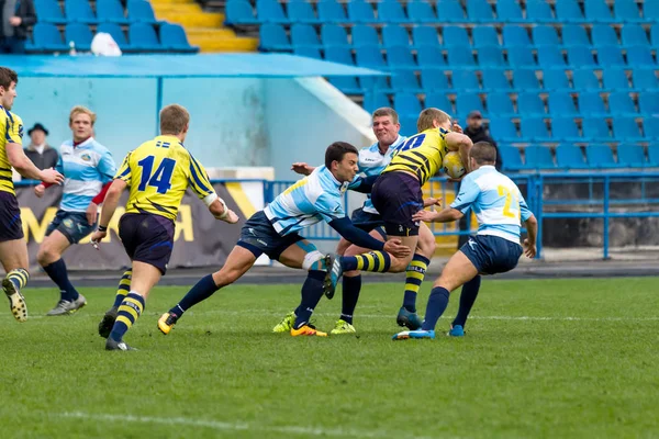 Odessa Ucrania Mayo 2017 Copa Europa Rugby Ucrania Azul Suecia —  Fotos de Stock