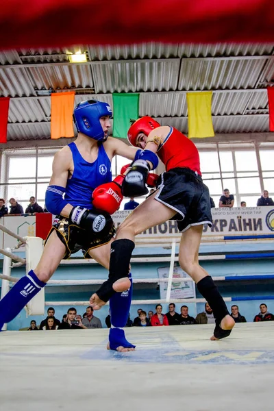 Odessa Ukraine Avril 2015 Coupe Ukraine Boxe Thaïlandaise Chez Les — Photo