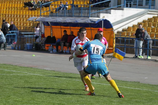 Odessa Ucrânia Abril 2018 International Rugby Match Credo Odessa White — Fotografia de Stock