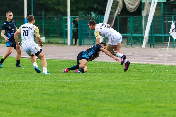 Krasnodar Rusia Mayo 2018 Campeonato Ruso Rugby Entre Hombres Kuban —  Fotos de Stock