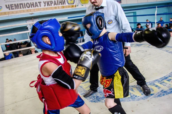Odessa Ucrânia Abril 2015 Copa Ucrânia Sobre Boxe Tailandês Entre — Fotografia de Stock