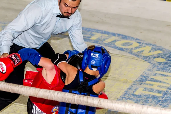 Odessa Ucrania Abril 2015 Copa Ucrania Boxeo Tailandés Entre Niños —  Fotos de Stock