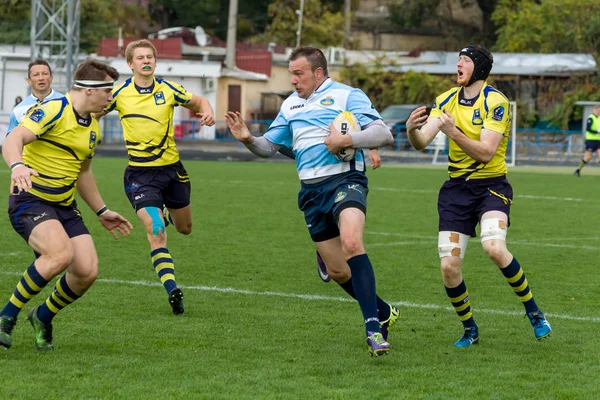 Odessa Ucrania Mayo 2017 Copa Europa Rugby Ucrania Azul Suecia — Foto de Stock