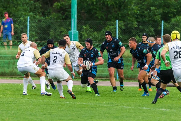 Krasnodar Rusia Mayo 2018 Campeonato Ruso Rugby Entre Hombres Kuban —  Fotos de Stock