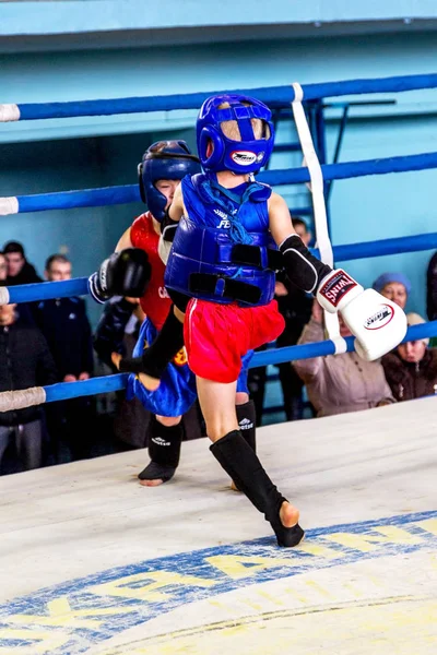 Odessa Ucrânia Abril 2015 Copa Ucrânia Sobre Boxe Tailandês Entre — Fotografia de Stock