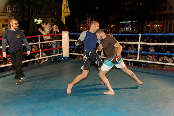 Odessa Ucrania Octubre 2015 Peleas Regionales Ring Atletismo Mma Luchadores —  Fotos de Stock