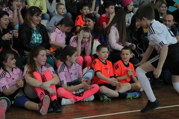 Odessa Ucrania Abril 2017 Los Espectadores Apoyan Los Jugadores Durante — Foto de Stock