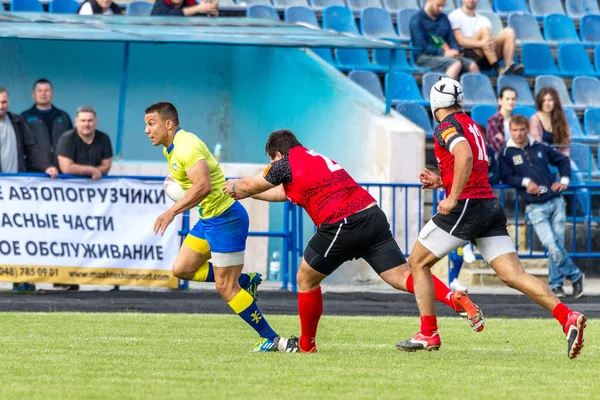 Odessa Ukraine Mai 2016 Halbfinale Der Rugby Europameisterschaft Das Spannungsgeladene — Stockfoto