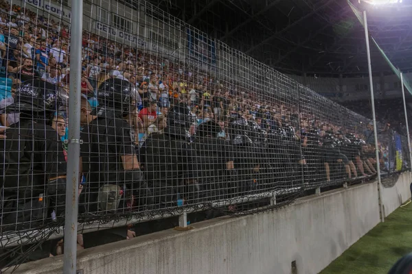 Odessa Ukraine July 2018 Crowd Football Spectators Stadium Visitors Filled — Stock Photo, Image