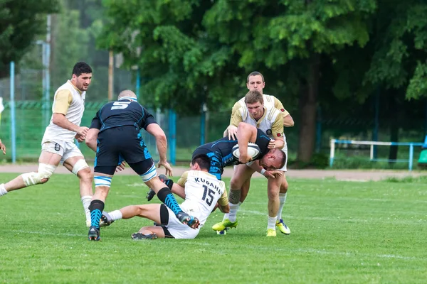 Krasnodar Rússia Maio 2018 Campeonato Russo Rugby Entre Homens Kuban — Fotografia de Stock