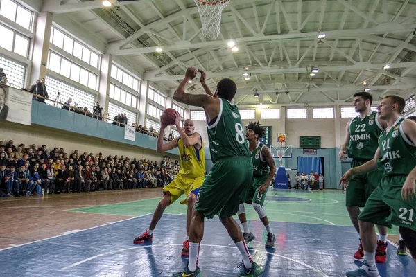 Odessa Ucrânia Dezembro 2016 Jogo Super League Ucrânia Derby Basquete — Fotografia de Stock