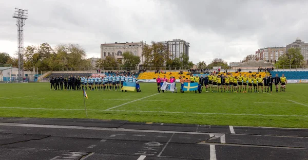 Odessa Ukraine Mai 2017 Europameister Rugbycup Ukraine Blau Und Schweden — Stockfoto