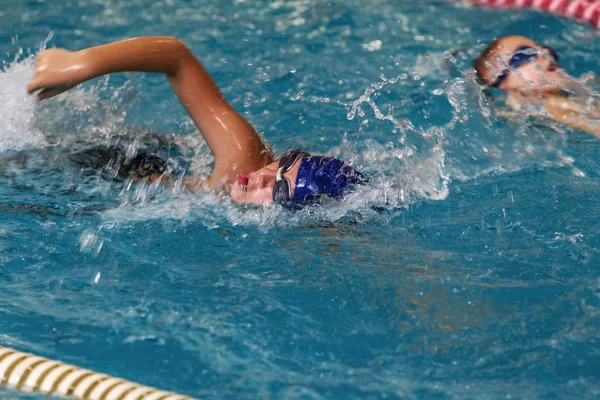 Odessa Ukraine September 2016 Sportliches Schwimmen Pool Während Der Ukrainischen — Stockfoto