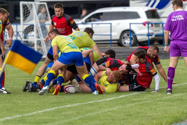 Odessa Ukraina Maja 2016 Roku Półfinale Pucharu Europy Rugby Trzymająca — Zdjęcie stockowe