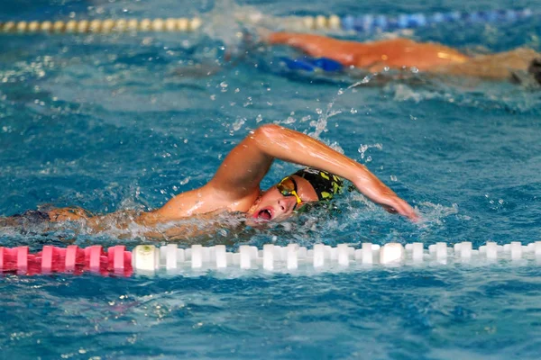 Odessa Ukraine September 2016 Sportliches Schwimmen Pool Während Der Ukrainischen — Stockfoto