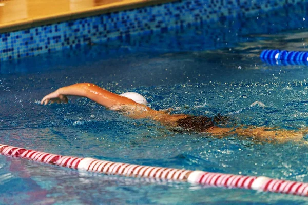 Odessa Oekraïne September 2016 Sportieve Zwemmen Zwembad Tijdens Oekraïense Kampioenschap Stockfoto