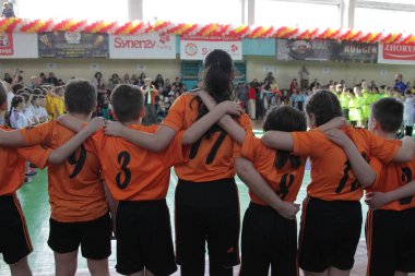 Odessa, Ukrayna - 29 Nisan 2017: rugby ligi odessa maçın özel spor okulu