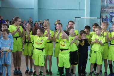 29 Nisan 2017 - Odessa, Ukrayna: rugby ligi odessa maçın özel spor okulu