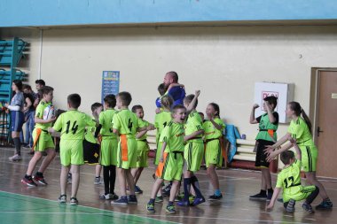 29 Nisan 2017 - Odessa, Ukrayna: rugby ligi odessa maçın özel spor okulu