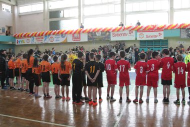 Odessa, Ukrayna - 29 Nisan 2017: rugby ligi odessa maçın özel spor okulu