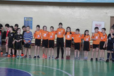 29 Nisan 2017 - Odessa, Ukrayna: rugby ligi odessa maçın özel spor okulu