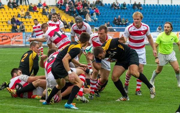 Odessa Ucrania Octubre 2017 Selección Nacional Rugby Odessa Harkov Intensa —  Fotos de Stock