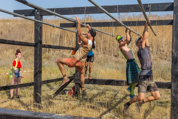 Odessa Ukraine August 2018 Traditionelle Sportwettkämpfe Der Nation Ukrainisches Rennen — Stockfoto