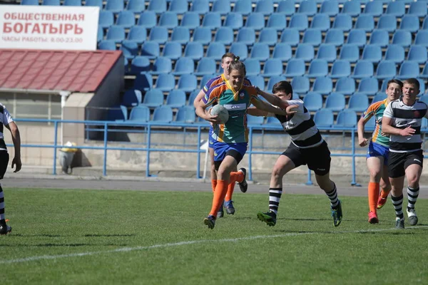 Odessa Ukraine April 2018 Länderspiel Rugbyeuropameisterschaft Politechnik Odessa Sports Aeim — Stockfoto