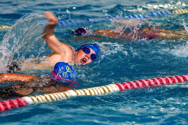 Odessa Ukraine September 2016 Sportliches Schwimmen Pool Während Der Ukrainischen — Stockfoto