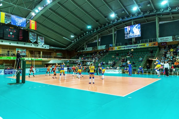 Odessa Ukraine Setembro 2016 Campeonato Europeu Voleibol Feminino Jogo Das — Fotografia de Stock