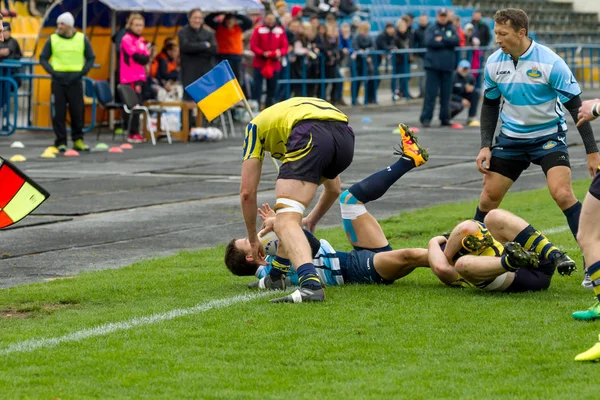 Odessa Ucrania Mayo 2017 Copa Europa Rugby Ucrania Azul Suecia — Foto de Stock