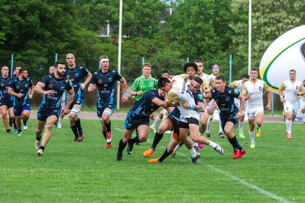 Krasnodar Rusia Mayo 2018 Campeonato Ruso Rugby Entre Hombres Kuban —  Fotos de Stock