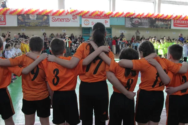 Odessa, Ukrayna - 29 Nisan 2017: rugby ligi odessa maçın özel spor okulu