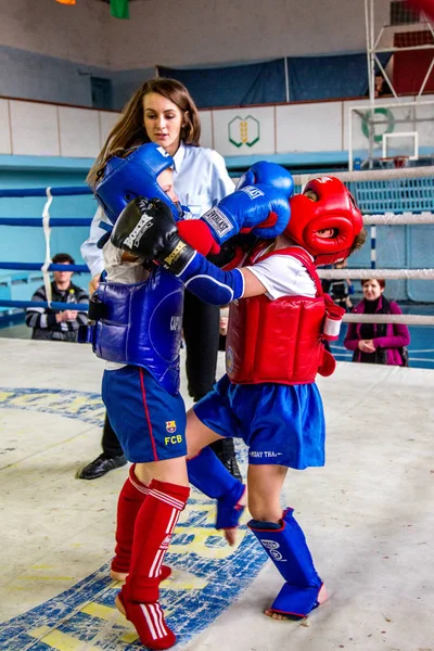 Odessa Ukraine April 2015 Cup Ukraine Thai Boxing Children Kinderboxen — Stockfoto