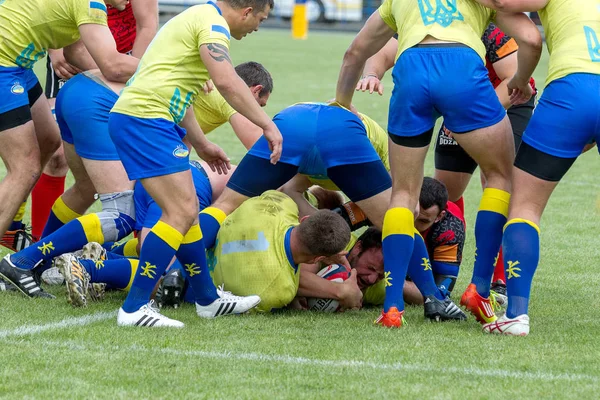 Odessa Ukraina Maj 2016 Halv Finalen Europacupen Rugby Den Spända — Stockfoto