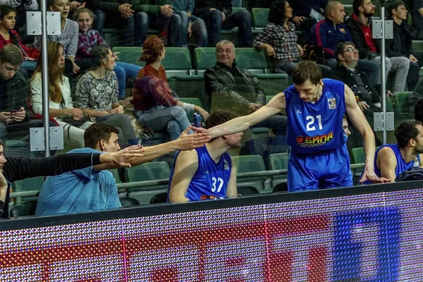 Odessa Ucraina Dicembre 2015 Partita Super League Ukraine Basket Derby — Foto Stock