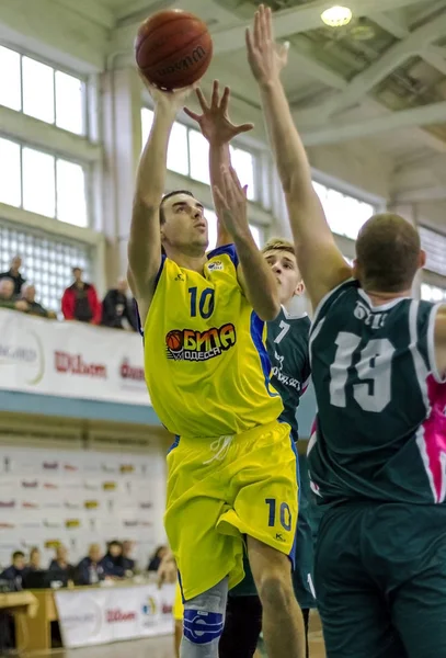 Odessa Ucrânia Dezembro 2015 Jogo Super Liga Ucrânia Basquete Entre — Fotografia de Stock