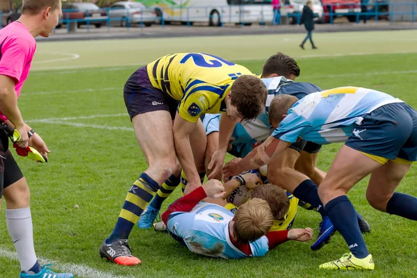 Odessa Ucrania Mayo 2017 Copa Europa Rugby Ucrania Azul Suecia —  Fotos de Stock