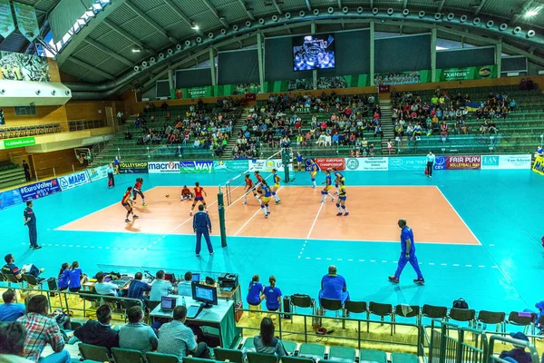 Odessa Ukraine September 2016 European Championship Women Volleyball Game National — Stock Photo, Image