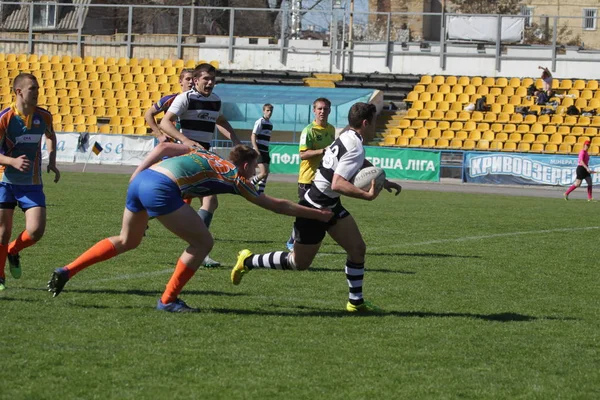 Odessa Ucraina Aprile 2018 Partita Internazionale Campionato Europeo Rugby Politechnik — Foto Stock