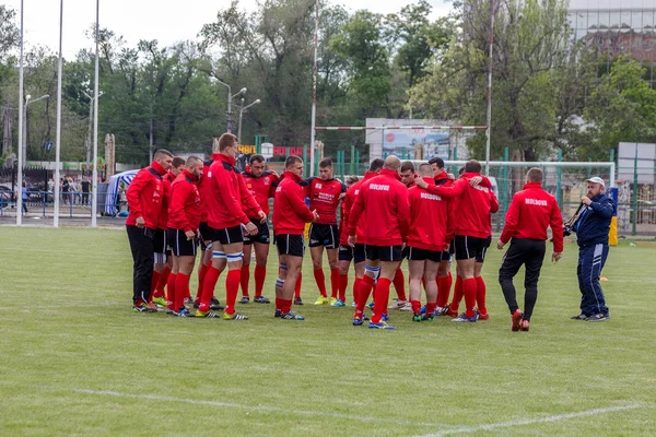 Odessa Ukraine Mai 2016 Halbfinale Der Rugby Europameisterschaft Das Spannungsgeladene — Stockfoto